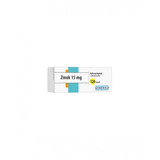 Zinok tbl. 120 x 15 mg Generica Zinok tbl. 120 x 15 mg Generica