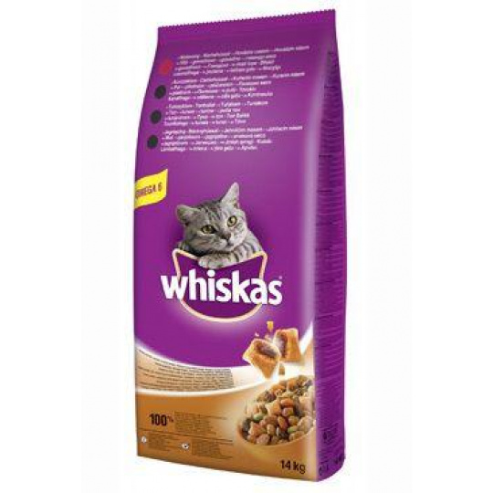 Whiskas Adult s hovädzím mäsom 14 kg
