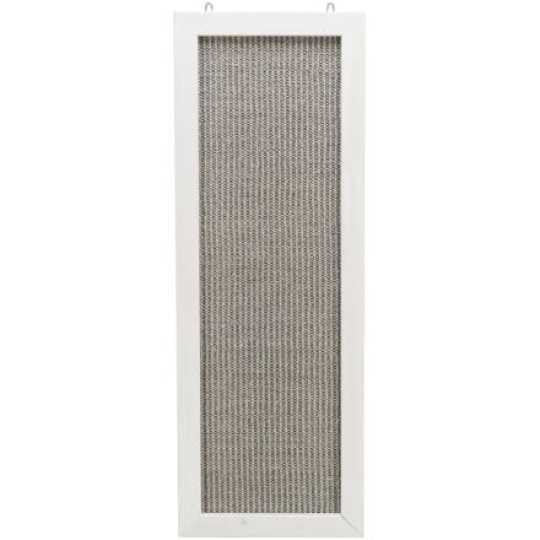 Škrábací deska na zeď, dřevěný rám, 28 × 78 cm, šedá/bílá