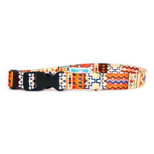 MATTEO Collar Plastic Buckle Boho 40-70 cm - obojek pro psy MATTEO Collar Plastic Buckle Boho 40-70 cm - obojek pro psy