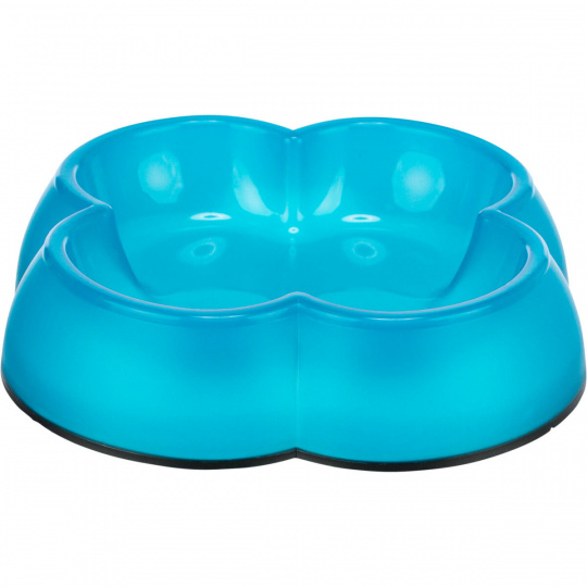 Plastová miska štvorlístok s gumou, 0,25 l/14 cm