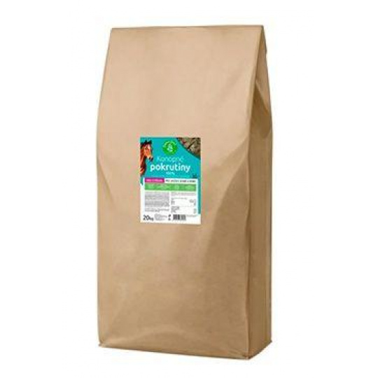 Konopné pokrutiny vo forme výliskov/plátkov BIO 20kg