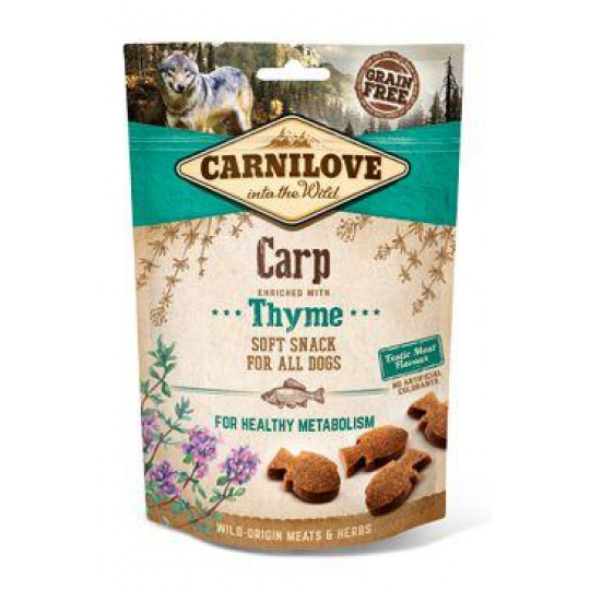 Carnilove Dog Semi Moist Snack Carp&Thyme 200g