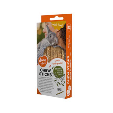 Pamlsok DUVO+ žuvacie tyčinky vŕba a lucerna pre hlodavce 70g - 10 ks - 12x1x1cm