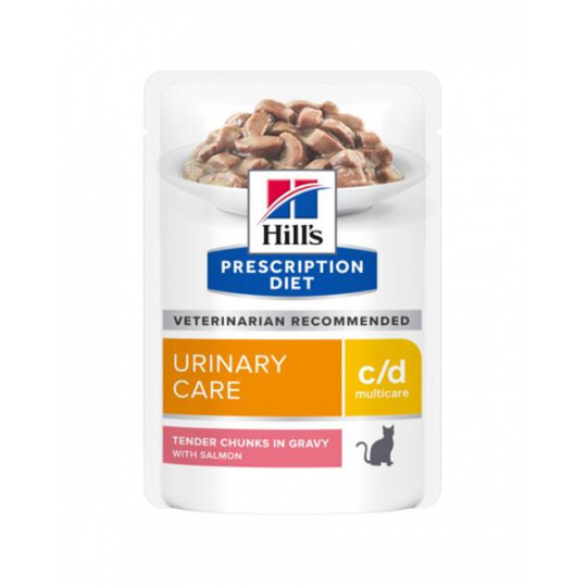 HILLS Diet Feline c/d Multicare KAPSČKA losos 12x85 g HILLS Diet Feline c/d Multicare KAPSČKA losos 12x85 g