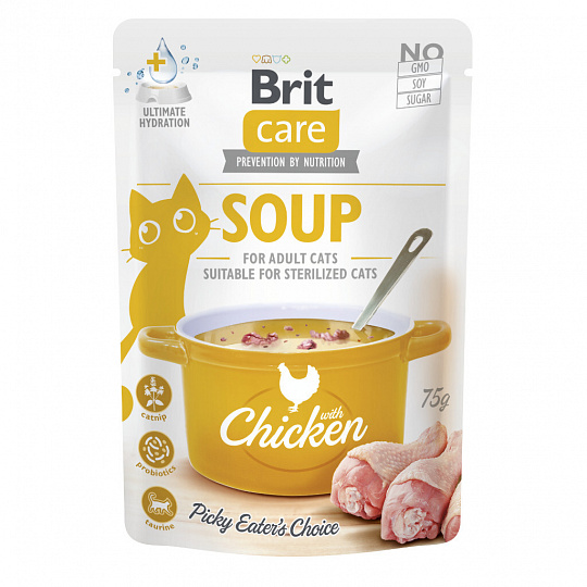 Brit Care Cat Soup with Chicken 75g Brit Care Cat Soup with Chicken 75g