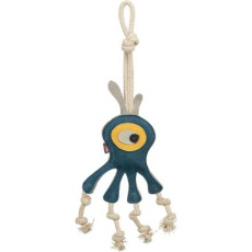 Monster - příšerka na laně, 47 cm, hračka pro psy, 100% pravá kůže/lano, petrolejová Monster - příšerka na laně, 47 cm, hračka pro psy, 100% pravá kůže/lano, petrolejová