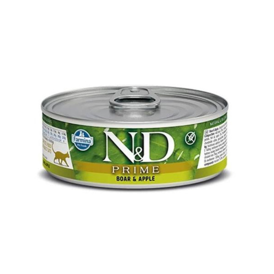 Farmina N&D cat PRIME diviak & jablko konzerva 70 g