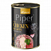 NEW PIPER s kuracími srdiečkami a špenátom, konzerva pre psy 400 g