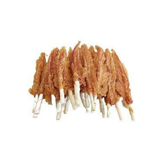 Pochúťka Kuracie filety na tyčke z byvolej kože18cm500g Pochúťka Kuracie filety na tyčke z byvolej kože18cm500g