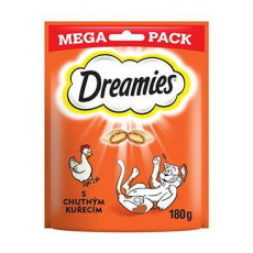 Dreamies maškrta pre mačky Mega Pack kuracie 180g