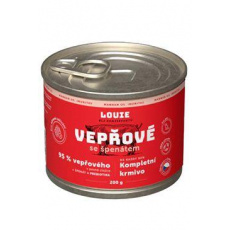 Louie Dog konz. Bravčové so špenátom a prebiotikami 200g Louie Dog konz. Bravčové so špenátom a prebiotikami 200g