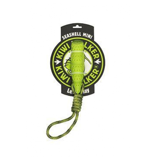 Hračka pes SEASHELL MINI, plávajúca z TPR zelená Kiwi