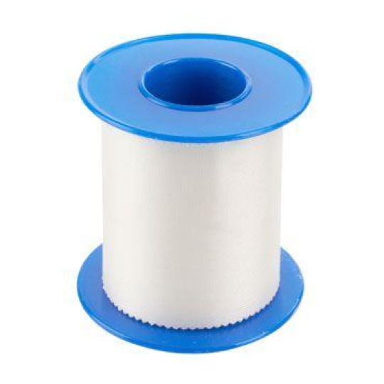 Náplast Kruuse silk v cívce 5cm/5m 1ks