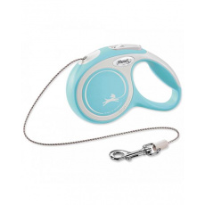 Vodítko Flexi New Comfort lanko M 5 m svetlomodré (do 20 kg)