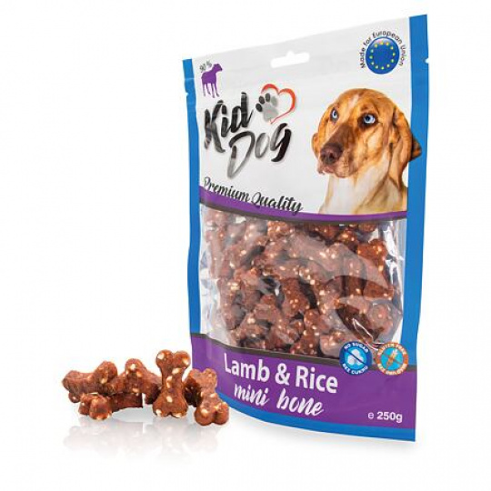 KIDDOG jahňacie mäso s ryžou MINI kostičky 250 g KIDDOG jahňacie mäso s ryžou MINI kostičky 250 g