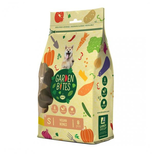 Pamlsok DUVO+ GARDEN BITES VEGAN BONES S 11 cm 8st 340 gr