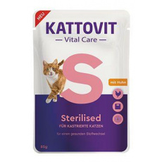 Kattovit Cat Vital Care Sterilized kuracie kapsička 85g