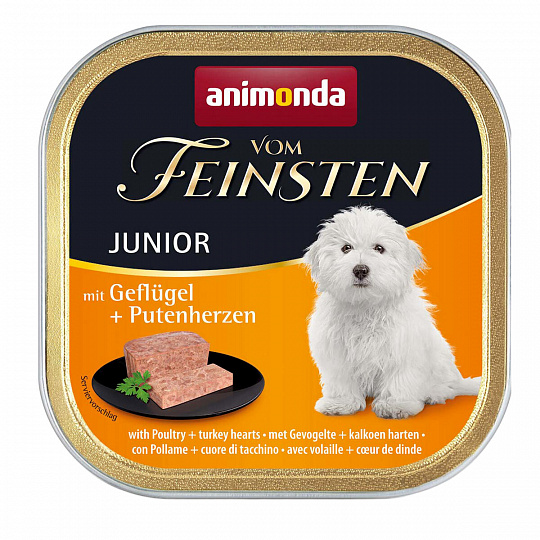 ANIMONDA paštéta JUNIOR - hydinové, morčacie srdce 150g ANIMONDA paštéta JUNIOR - hydinové, morčacie srdce 150g