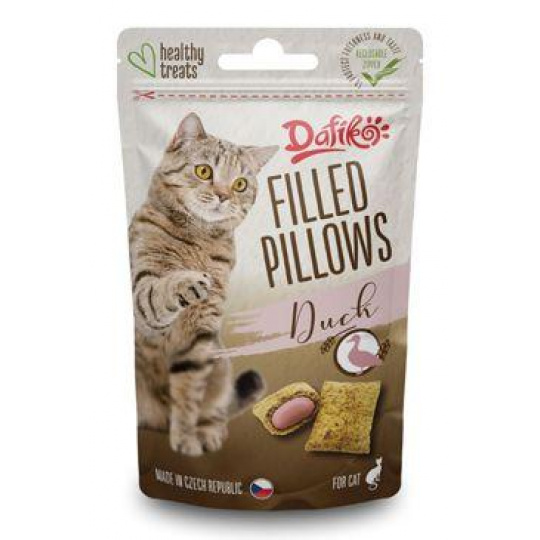 Dafiko plnené vankúšiky pre mačky kačacie 40g