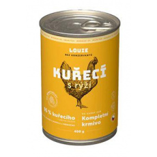 Louie Dog konz. Kuracie s ryžou a prebiotikami 400g Louie Dog konz. Kuracie s ryžou a prebiotikami 400g