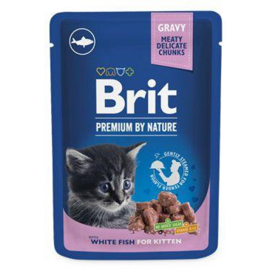 Brit Premium Cat kapsička White Fish for Kitten 100g Brit Premium Cat kapsička White Fish for Kitten 100g