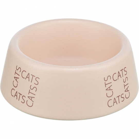 Keramická miska pre mačky s nápisom CATS, 0,15 l/o 12 cm, ružová Keramická miska pre mačky s nápisom CATS, 0,15 l/o 12 cm, ružová
