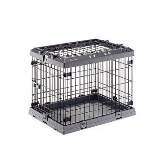 Prepravka SUPERIOR 60 skladacia pre psy sivá FP