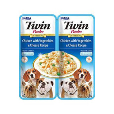 Churu Dog Twin Packs Chick&Veg. & Cheese in Broth 80g