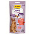 GimCat Snack Cream Duo losos&paradajka 6x15g