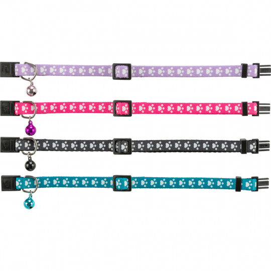 Nylonový obojok pre mačku, elastický, rôzne farby