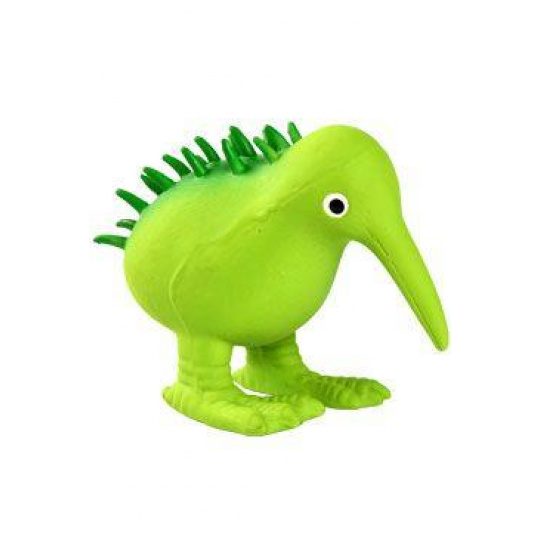 Hračka pes WHISTLE latex, pískacia, zelená 11,5cm Kiwi