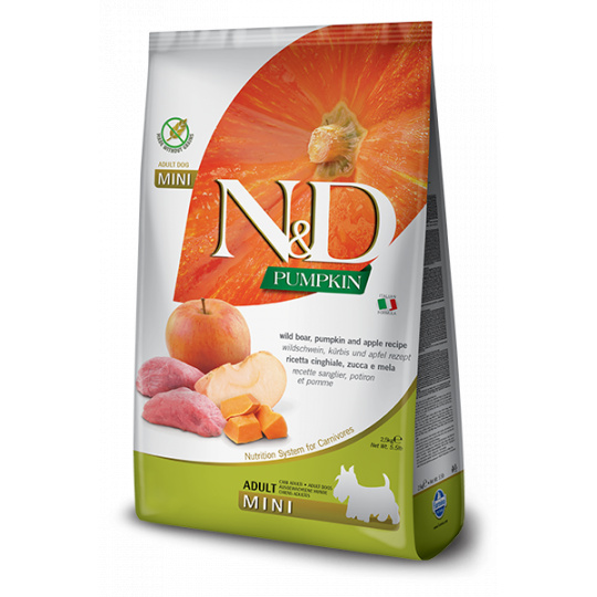 N&D Pumpkin DOG Adult Mini Diviak & Jablko 7kg