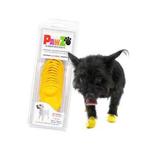 Ochranná botička Pawz kaučuk XXS žltá 12ks