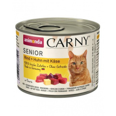 Animonda CARNY® cat Senior hovädzie, kura a syr bal. 6 x 200 g konzerva