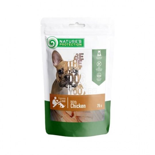Pamlsok Natures P Snack dog with chicken 75 g