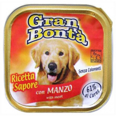 GRAN BONTA paštéta s hovädzím mäsom pre psy 150g
