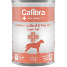 Calibra VD Dog Gastrointestinal & Pancreas Low Fat konzerva 400 g