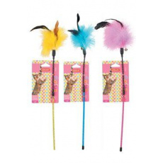 Hračka mačka udica Feather Duster mix farieb Zolux