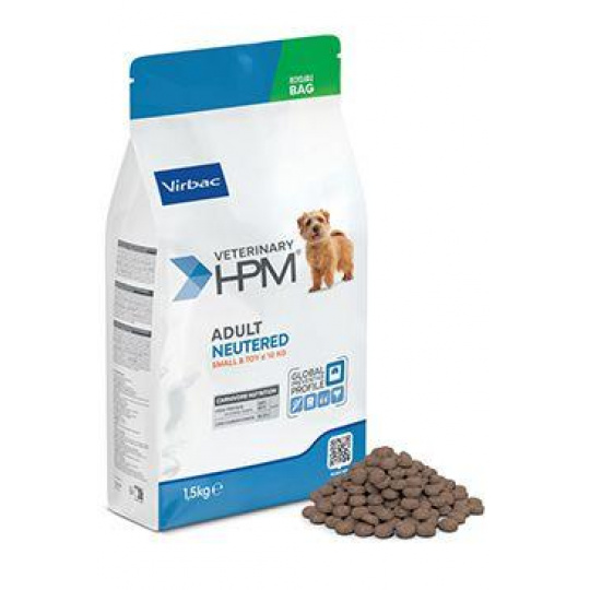 VET HPM Adult Neutered Dog Small&Toy 1,5kg